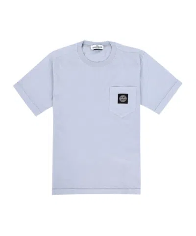 Stone Island Short-sleeved T-shirt In Purple