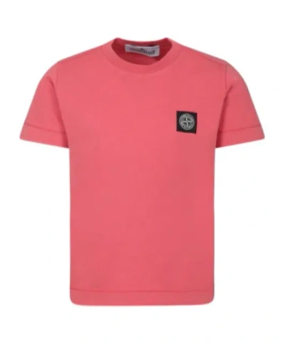 Stone Island Short-sleeved T-shirt In Red