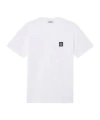 Stone Island Slit Fit Cotton Jersey T-shirt With Patch Logo In White