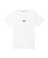 Stone Island Archivio Logo-print Embroidered Cotton-jersey T-shirt In White