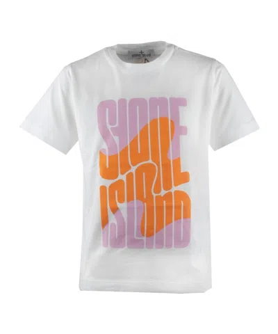 Stone Island Short-sleeved T-shirt In White