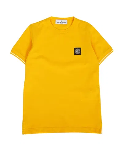 Stone Island Short-sleeved T-shirt In Yellow