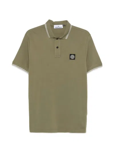 Stone Island Short Sleeves Polo Shirt In Brown