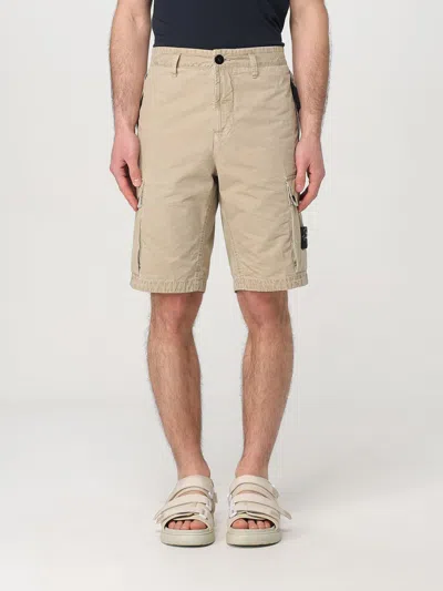 Stone Island Short  Men Color Beige In Beige