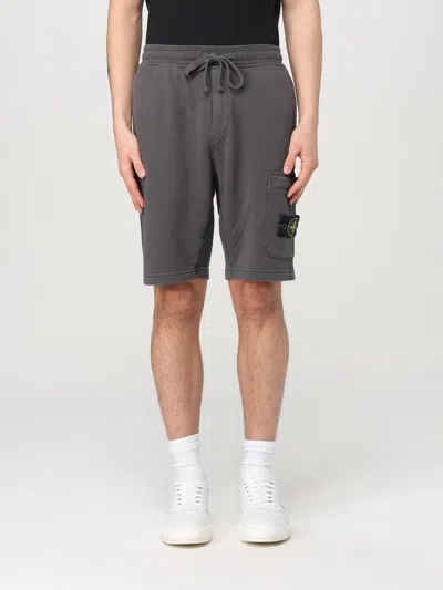 Stone Island Short  Men Color Charcoal In Charcoal