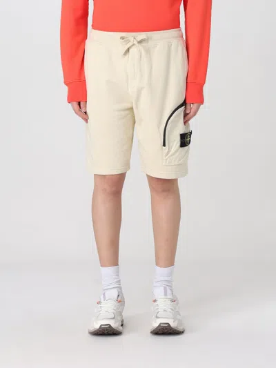 Stone Island Short  Men Color Cream In Cream
