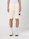 Stone Island Logo Badge Bermuda Shorts Bermuda And Short White