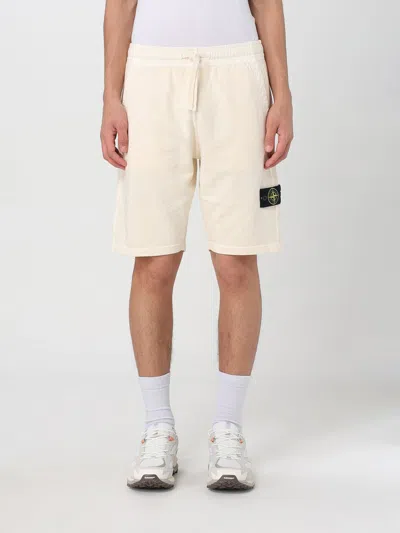 STONE ISLAND SHORT STONE ISLAND MEN COLOR IVORY,424664044