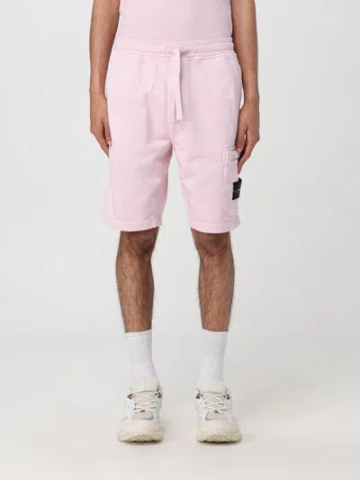 Stone Island Short  Men Color Pink