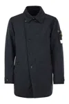 Stone Island Men Short Trench Coat With Anti-drip Treatment