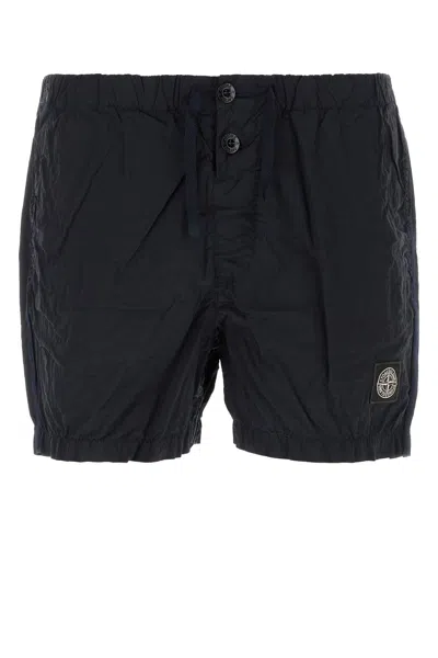 STONE ISLAND STONE ISLAND MIDNIGHT BLUE NYLON SWIMMING SHORTS