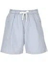 Stone Island Striped Drawstring Shorts