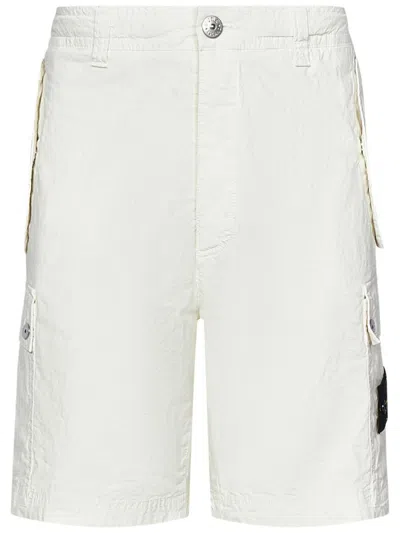 Stone Island Shorts In White