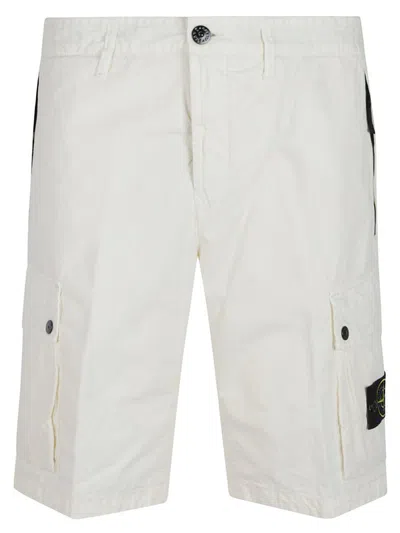 Stone Island Shorts In White