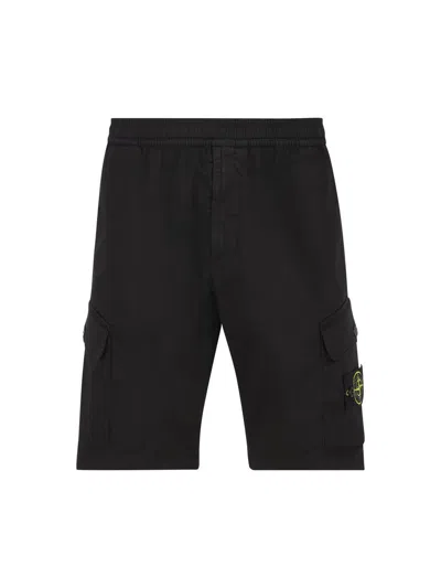 Stone Island Shorts In Black