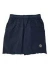 Stone Island Regular Fit Mid-length Swim Trunks With Pockets In Blue