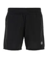 Stone Island Swim Boxer With Logo In Black