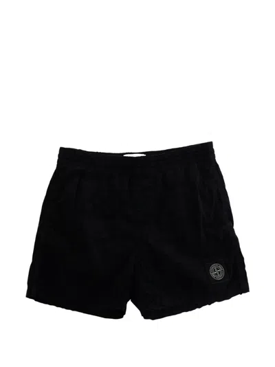 Stone Island Kids' Shorts In Black