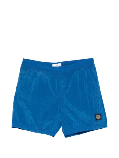 Stone Island Nylon Metal Swim Shorts Econyl Yarn In Blue