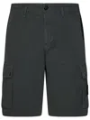 Stone Island Cargo Bermuda Shorts In Green