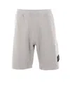 Stone Island Compass-badge Bermuda Shorts In Grey