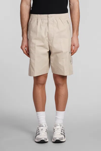 Stone Island Shorts In Beige Cotton