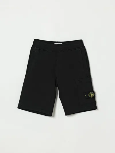 Stone Island Shorts  Junior Kids Color Black