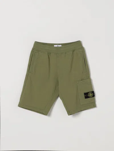 Stone Island Shorts  Junior Kids Color Green