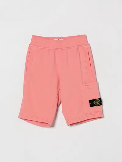 Stone Island Shorts  Junior Kids Color Pink