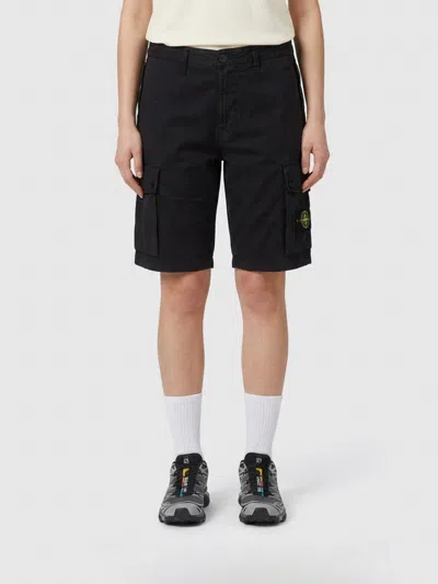Stone Island Shorts Men  In Black