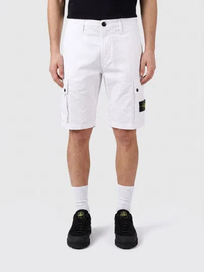 Stone Island Shorts Men  In White