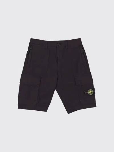 Stone Island Shorts  Junior Kids Color Black