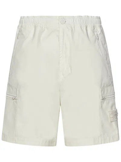 Stone Island Shorts In White