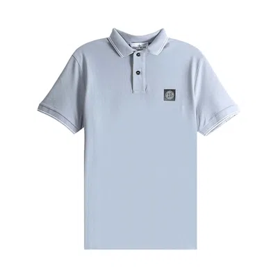 Pre-owned Stone Island Short-sleeve Polo Top 'ash Grey' | Men's Size L