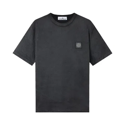 Pre-owned Stone Island Short-sleeve T-shirt 'black' | Men's Size L