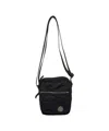 Stone Island Compass-patch Messenger Bag In Black