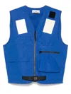 Stone Island Mens Marina Cotton Gilet Blue Marine In Blue