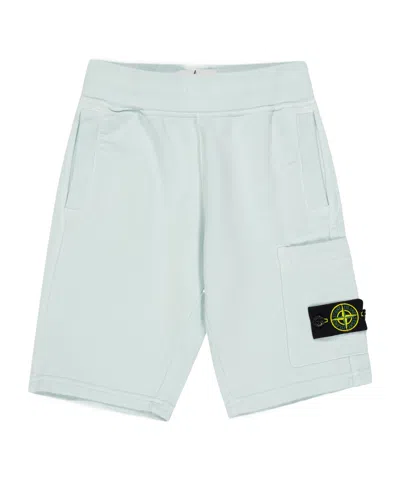 Stone Island Kids' Simple Shorts In Blue