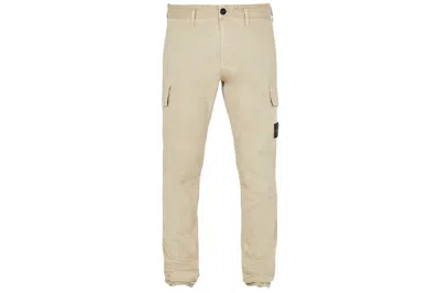 Pre-owned Stone Island Skinny Fit Cargo Pants Sand