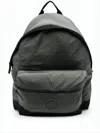 Stone Island Sleek Rounded Nylon Backpack With Adjustable Straps In Black