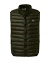 Stone Island Sleeveless Down Vest In Green