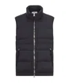 Stone Island Padded Zip-front Vest In Black