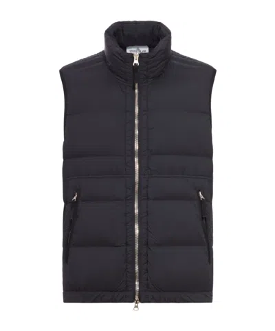 Stone Island Sleeveless Vest In Black