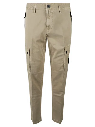 Stone Island Slim Cargo Trousers In White