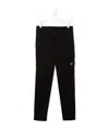 Stone Island Slim-cut Logo Trousers In Black