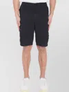 Stone Island Slim Fit Cargo Bermuda Shorts In Black