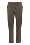 Stone Island Slim-fit Cargo Trousers In Green