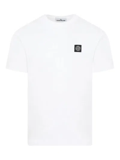 STONE ISLAND SLIM FIT COTTON JERSEY T-SHIRT WITH COMPASS PATCH
