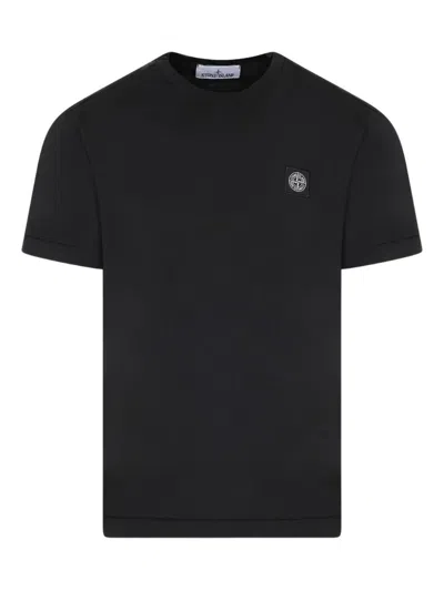 STONE ISLAND SLIM FIT COTTON JERSEY T-SHIRT WITH COMPASS PATCH