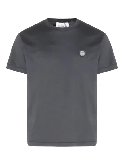 STONE ISLAND SLIM FIT COTTON JERSEY T-SHIRT WITH COMPASS PATCH